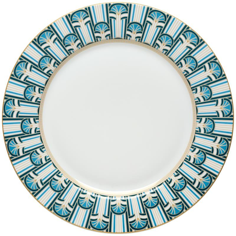Piatto piano in porc.NB Ø 27 cm. LIBERTY