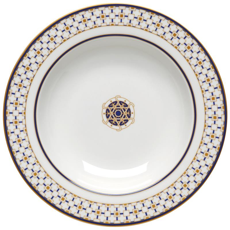 Piatto fondo in porc.NB Ø 21,5 cm. CHARLES