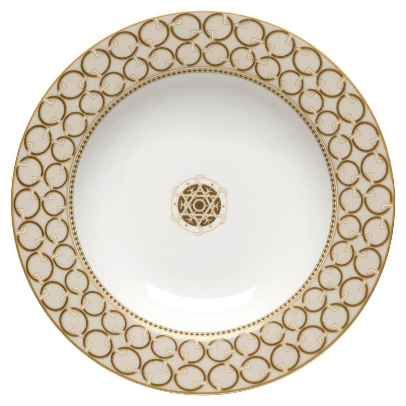 Piatto fondo in porc.NB Ø 21,5 cm. DECO'