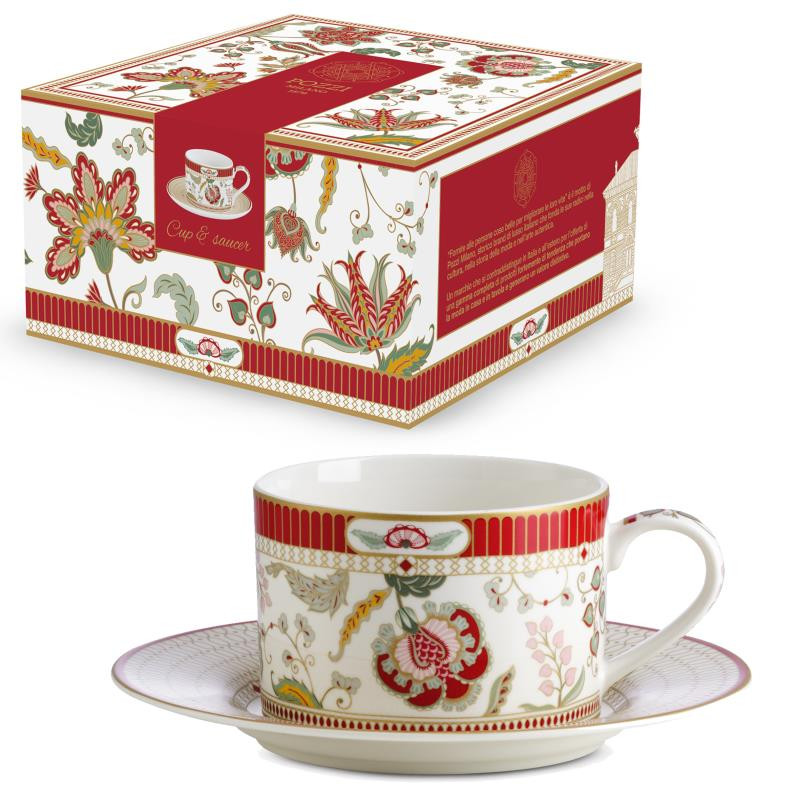 Tazza da tea c/piat.220 ml in NB in color box KASHMIR