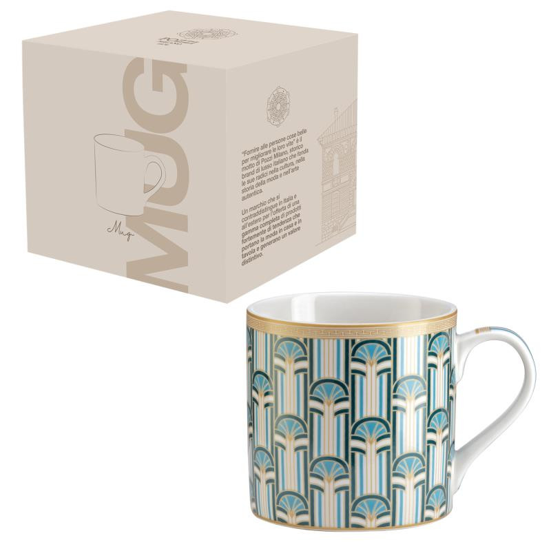 Mug singolo 400 ml in NB in color box LIBERTY