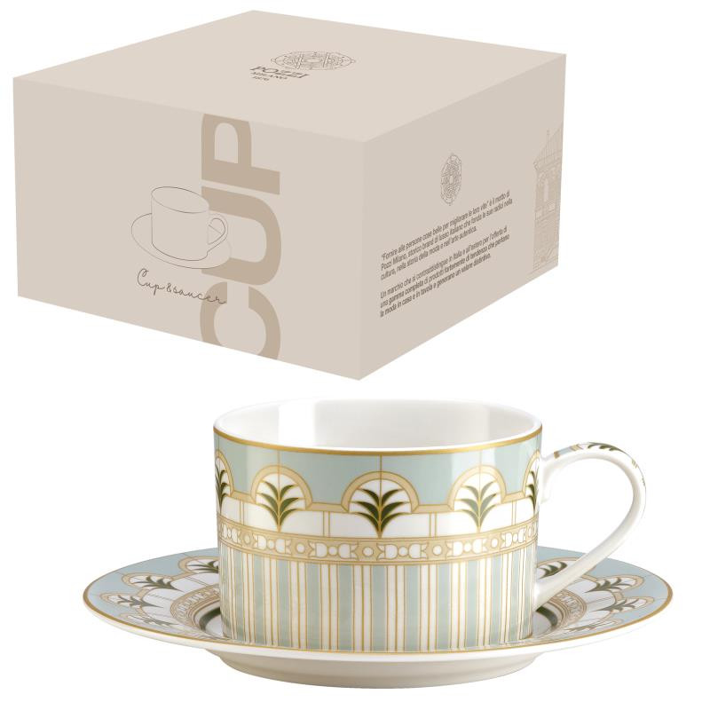 Tazza da tea c/piat.220 ml in NB in color box ROSITA