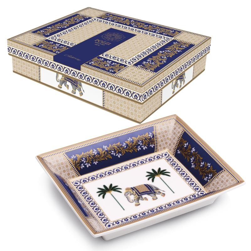 Svuota tasche 19,5x15,5 cm in porc.in gift box LIVING JAIPUR