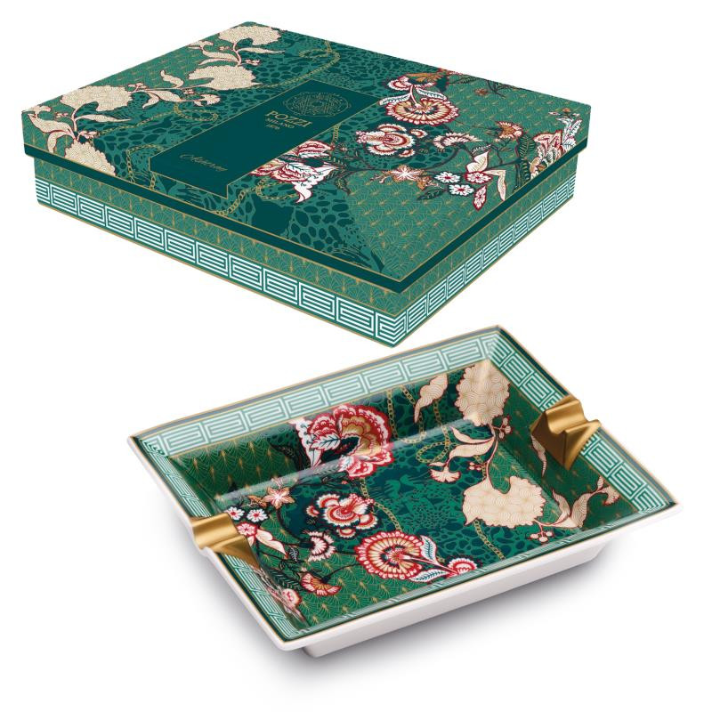 Posacenere 19,5x15,5 cm in porc.in gift box LIVING CHINTZ