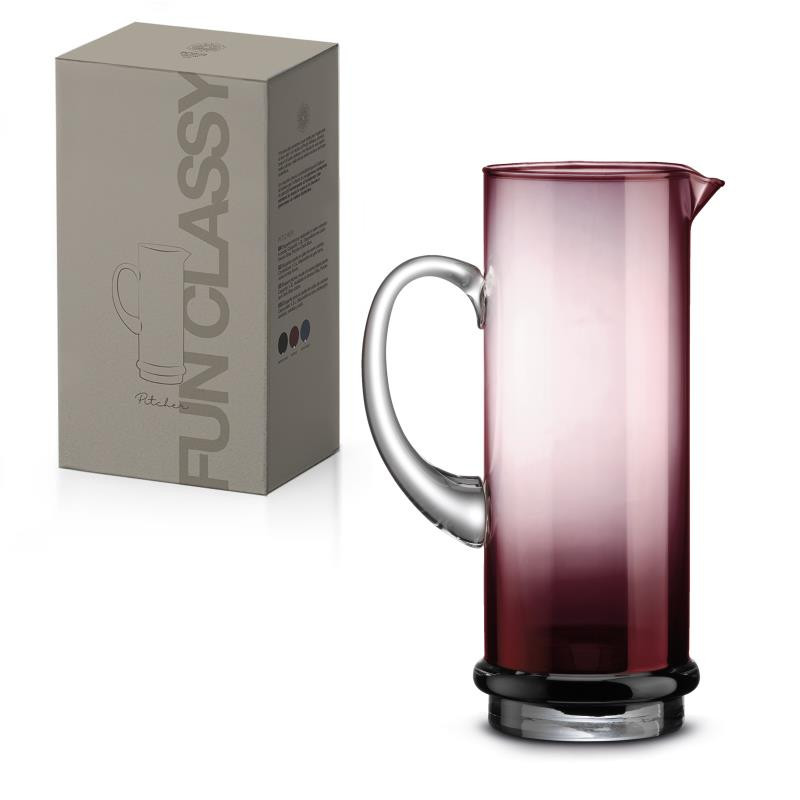 Caraffa da 1,3 L  in vetro in color box VIOLA