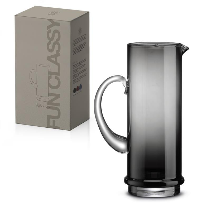 Caraffa da 1,3 L  in vetro in color box SMOKE GREY