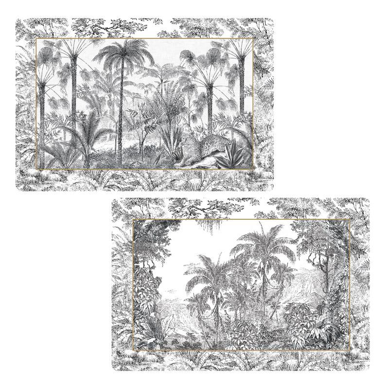 Tovaglietta stampa fronte/retro 45x30 RETRO JUNGLE