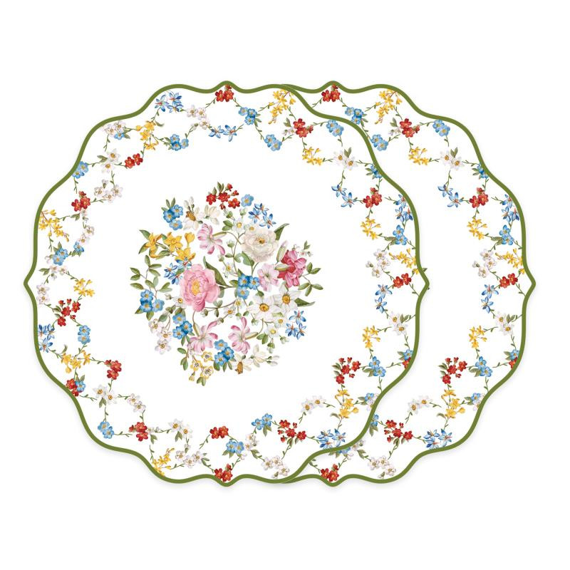 Set 2 tovagliette sag.tonde in PP 34,5x34,5 cm GARDEN DREAMS