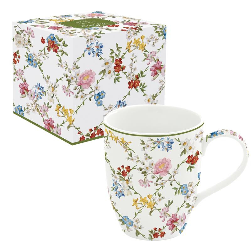 Tazza singola 350 ml in porc.in color box GARDEN DREAMS