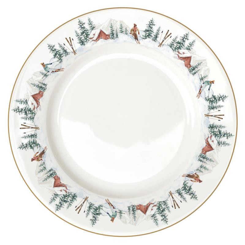 Piatto piano in porc.Ø 26,5 cm. CHALET