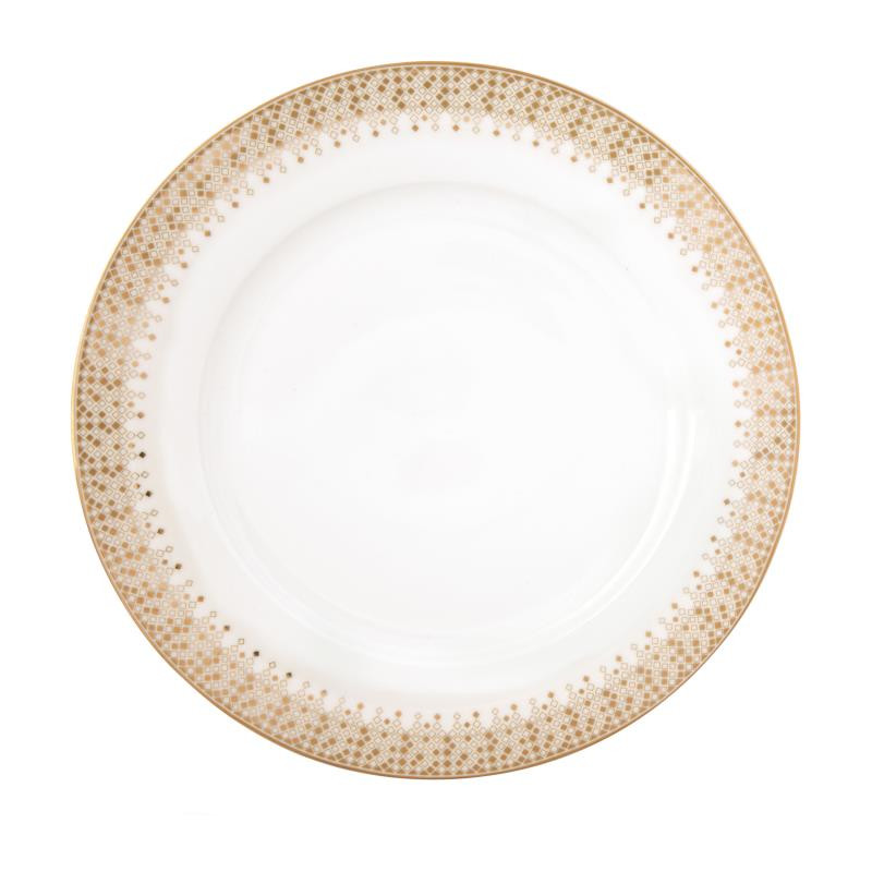 Piatto piano in porc.Ø 26,5 cm. FESTIVE