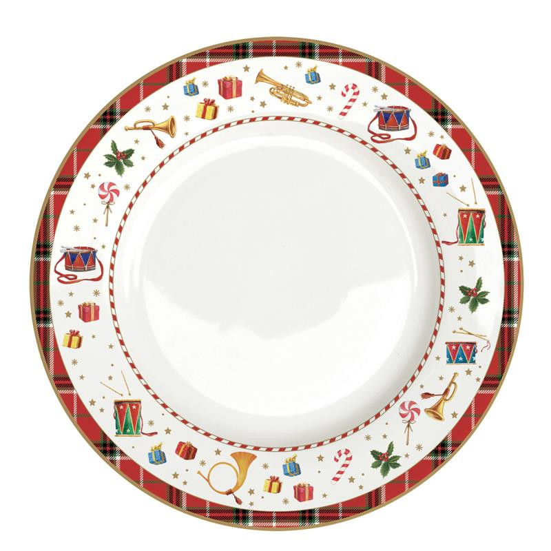 Piatto piano in porc.Ø 26,5 cm. VINTAGE NUTCRACKER