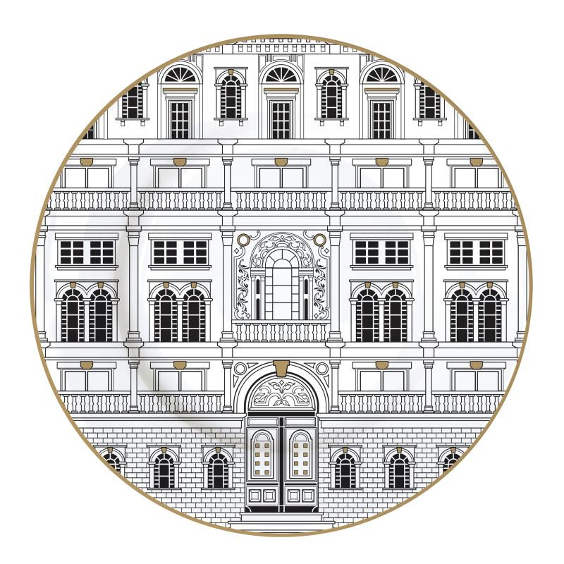 Piatto in porc.Ø 19 cm. PALAZZO