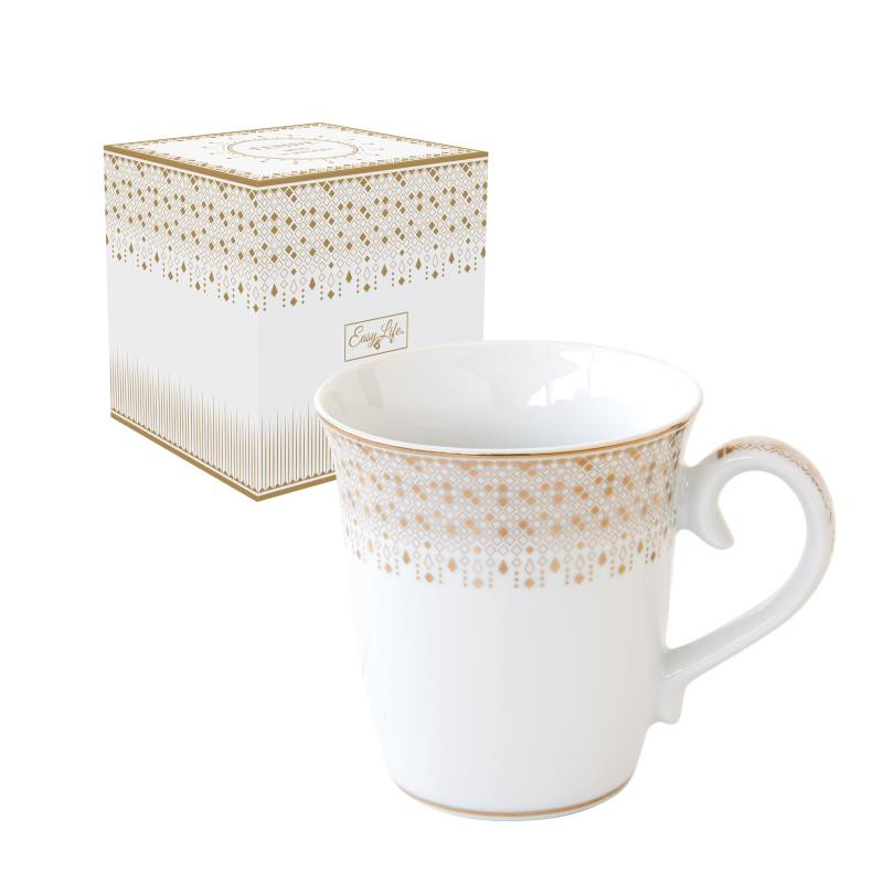 Tazza 275 ml in porc.in color box FESTIVE