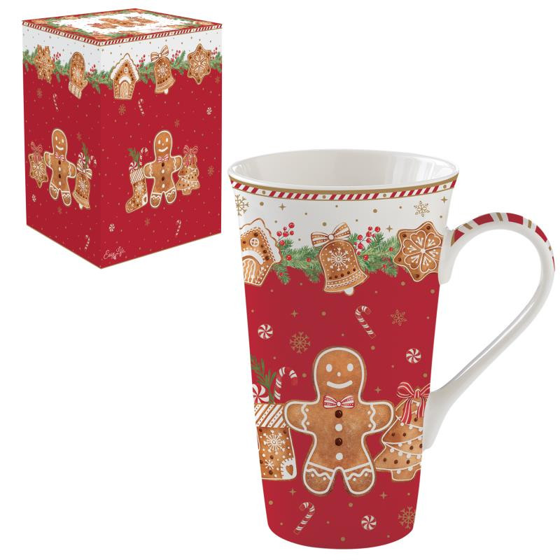 High quality Fine China mug 600 ml in color box FANCY GINGERBREAD