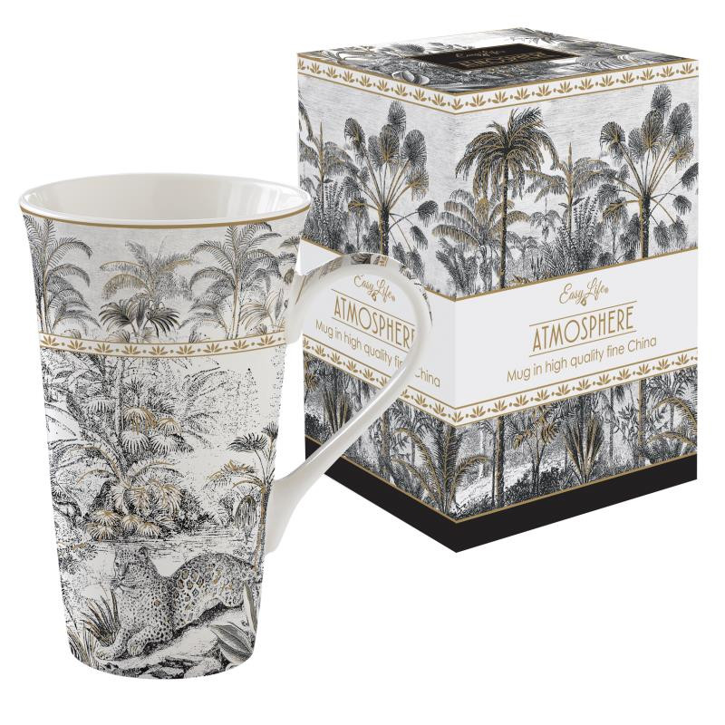 Mug 600 ml in porc.in color box RETRO JUNGLE