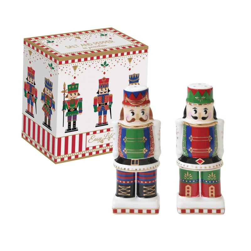 Set sale & pepe h 9 cm in porc.in color box NUTCRACKER
