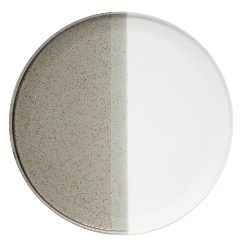 Piatto piano in porc.Ø 26 cm  DOUBLE BEIGE