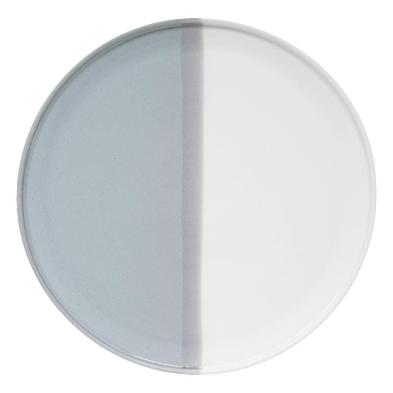 Piatto piano in porc.Ø 26 cm DOUBLE GREY