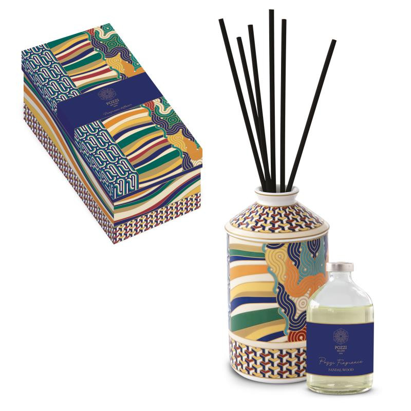 Diffusore di essenze cap. 400 ml in gift box LIVING GEOMETRIC