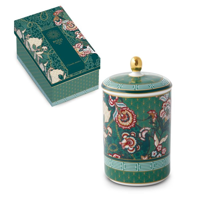 Candela profumata in vasetto di porcellana in gift box LIVING CHINTZ