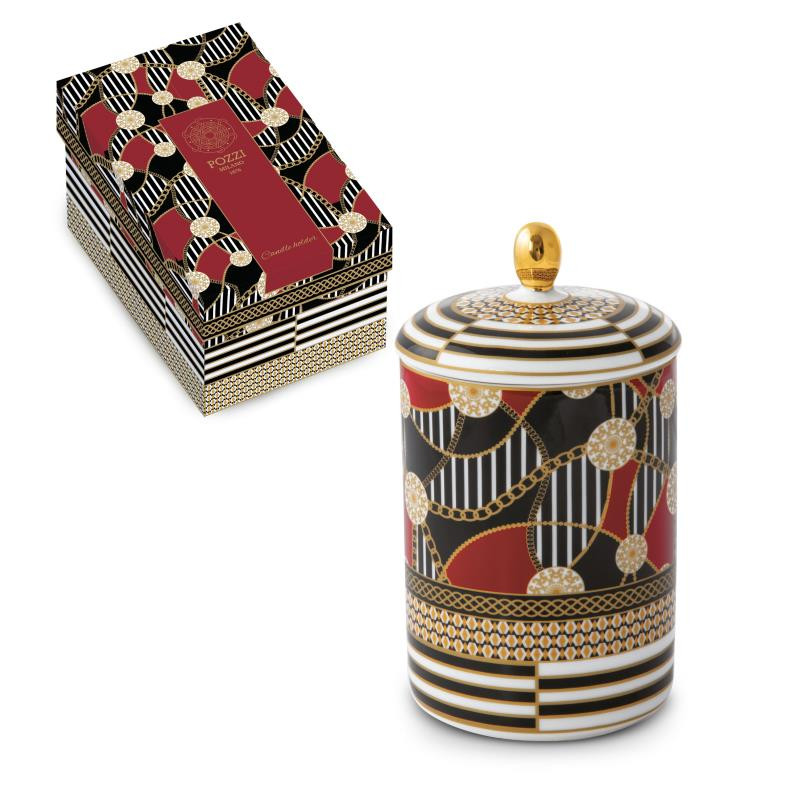 Candela profumata in vasetto di porcellana in gift box LIVING CATENE
