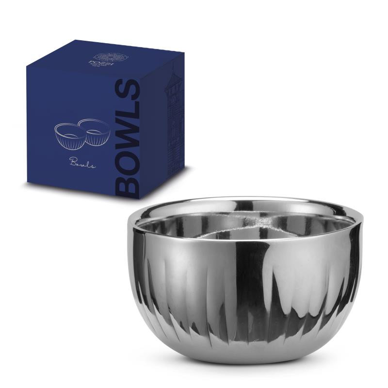 Set di 2 ciotole a doppia parete Ø 8 cm in color box Silver