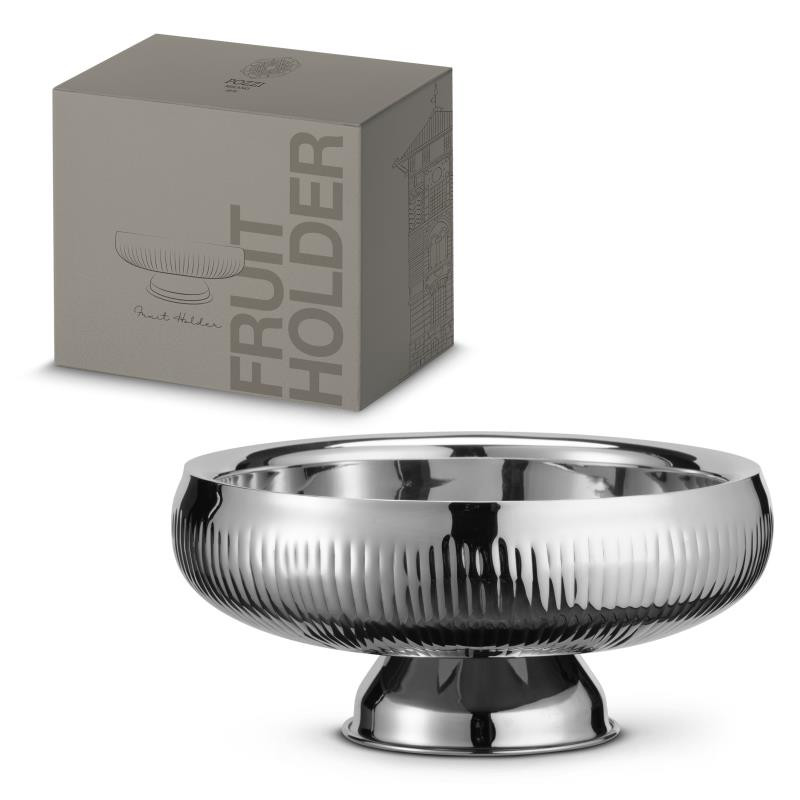 Ciotola doppia parete Ø 28 cm portafrutta in color box Silver