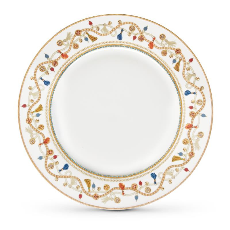 Piatto piano in porc.NB Ø 27 cm. CHEVAL