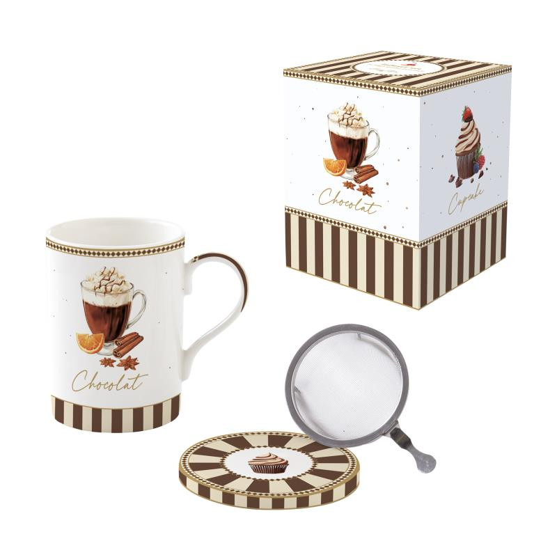 Infuser set 350 ml in color box SWEET MOMENTS