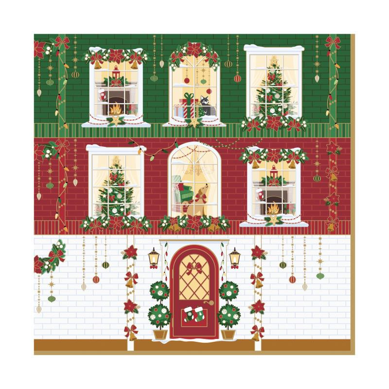 Conf.20 Tovaglioli Carta 33x33 FESTIVE AVENUE