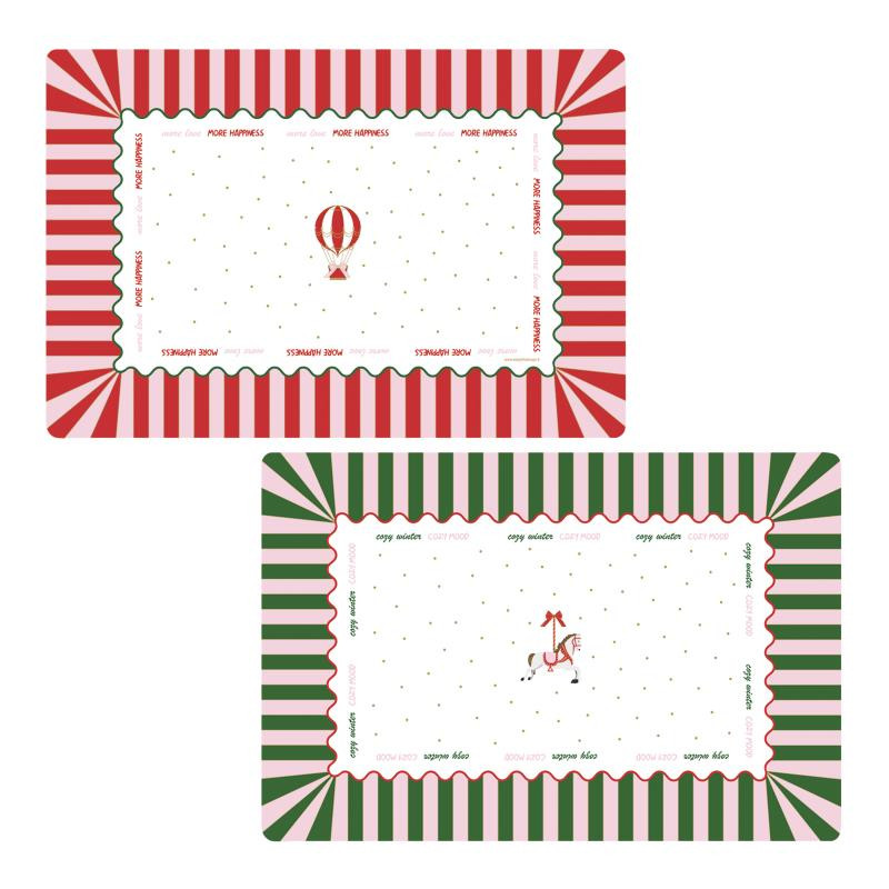 Tovaglietta PPL 45x30 fronte/retro CHRISTMAS TWIST